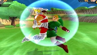 Seiya and Link (Zelda) Fusion | Seiyink vs Goku Fukkatsu no F DBZ Budokai Tenkaichi 3 (MOD)