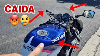 😠 CAIDA GSXR 750 NUEVA🤯 VAYA DESTROZOS 🤬 Se podría romper algo más?? Terrible 😵