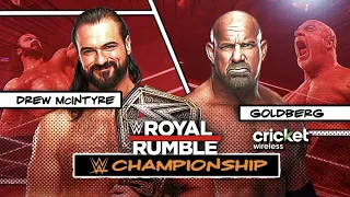 Full Match: Drew McIntyre vs. Goldberg Royal Rumble 2021 WWE Championship