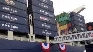 On Board the World's Biggest Container Ship