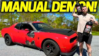 I PUT NITROUS ON THE WORLD'S FIRST MANUAL DODGE DEMON!