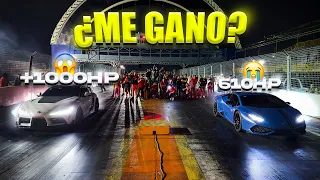 VOY AL AUTODROMO A CORRER MI LAMBORGHINI VS SUPRA DE 1000 HP || ALFREDO VALENZUELA