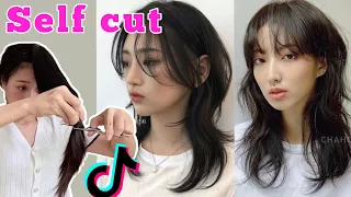 [ENG CC] MULLET WOLF HAIR CUT | THỬ CẮT TÓC THEO TREND TIKTOK | Tự cắt tóc tại nhà | Self hair cut