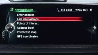 Access a Previous Destination and Start Guidance | BMW Genius How-To