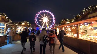 Berlin, Germany - Christmas Night Walk 🎅- December 2021 - 4K-HDR Walking Tour
