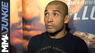 Jose Aldo full media scrum ahead of UFC 218