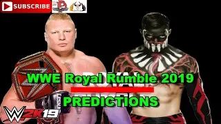 WWE Royal Rumble Универсальный чемпионат 2019 года Брок Леснар против Финна Балора (Демон) WWE 2K19