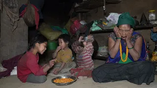 Mother is feeding new food recipe || Nomad life