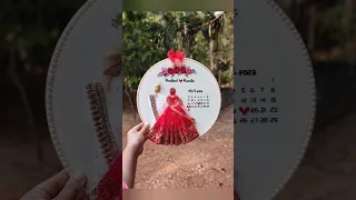 North Indian Wedding Calendar Hoop ❤️ Gossamer #embroidery #indianwedding #beautiful #handembroidery