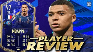 97 TOTY MBAPPE PLAYER REVIEW! TEAM OF THE YEAR MBAPPE - FIFA 22 ULTIMATE TEAM