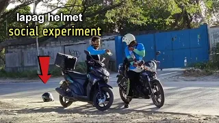 LAPAG HELMET (SOCIAL EXPERIMENT) akala ko wala ng tutulong