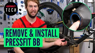 How To Remove & Install A Press Fit Bottom Bracket | GMBN Tech Maintenance Skills