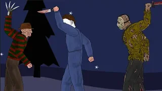 Freddy Krueger Vs Jason Voorhees Vs Michael Myers Part 3 HD