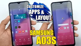 How To Customize Apps & Layout Simply Professionally - Samsung Galaxy A03s