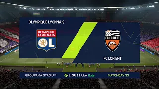 ⚽ Lyon vs Lorient ⚽ | Ligue 1 (08/05/2021) | Fifa 21