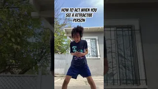How to act when you see a attractive person #meme #shorts #funny