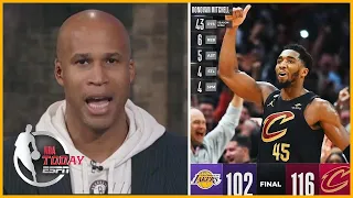 Donovan Mitchell DESTROYS LeBron as Cavaliers beat Lakers 116-102 -Richard Jefferson reacts