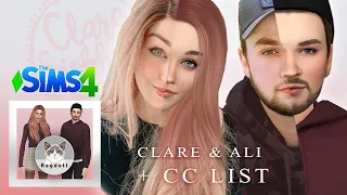 SIMS 4 | CAS |  Clare & Ali 💘😁 Satisfying CC build + CC links