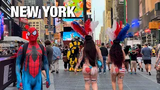 New York City Virtual Walking Tour 2023 - Manhattan 4K Walk - Grand Central Terminal to Times Square