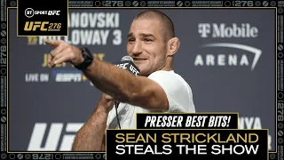 Strickland Steals The Show | Best Bits Of Sean Strickland at UFC 276 Presser!