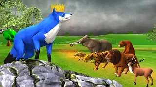 सियार की जुगाड़ Blue Fox Hindi Kahaniya - Panchatantra Stories in Hindi