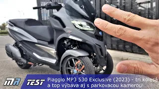 Piaggio MP3 530 Exclusive (2023) - tri kolesá a top výbava aj s parkovacou kamerou! - motoride.sk