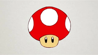 How to Draw MUSHROOM from Super Mario Bros