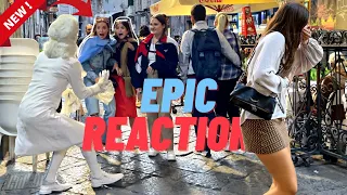 Scary Human Statue Prank | Epic Reactions 😁 2022 Italy, Napoli