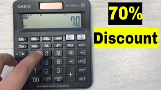 How To Calculate 70 Percent Discount on Calculator