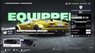 Need For Speed Unbound | A+ class build | Lamborghini Countach 25th Anniversary (1988)