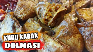 KURU DOLMA ✅ ANTEP USÜLÜ KABAK TARİFİ 🥒 DRIED STUFFED ZUCCHINI 👍 KOLAY ETSİZ PİRİNÇLİ NASIL YAPILIR👌