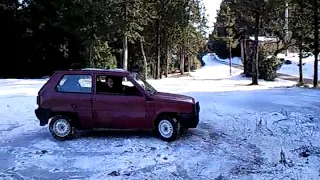 fiat panda young no 4x4 Batpanda offroad snow italy