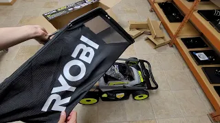 How to assemble the bag for the Ryobi 40V mower Model RY401170VNM