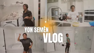 YON SEMÈN VLOG: AK YON BEBE | FANMI AN VIN DÒMI LAKAY LA | FÈ MANJÉ | NOUVO CHEVE |💅DATE AK ZANMI +