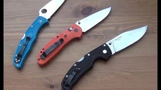 Large Folding Knife - Spyderco vs Benchmade vs Cold Steel