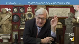 L'epitaffio di Vittorio Sgarbi: "Governo di beccamorti, Conte non è indispensabile"