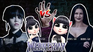 My Talking Angela 2_Wednesday Addams vs Morticia Addams vs Angela || New Update Gameplay