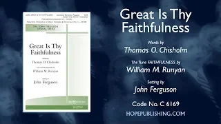 Great Is Thy Faithfulness - Arr. John Ferguson