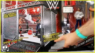 WWE Extreme Asylum TRU Exclusive Ring Playset Dean Ambrose Toy Unboxing, Construction & Review!!