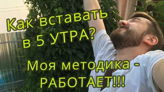 Как вставать в 5 утра? Моя методика работает!