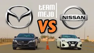 مازدا 6 تيربو ضد نيسان مكسيما | Mazda 6 Turbo VS Nissan Maxima