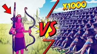 1.000.000 СТРЕЛ VS 1.000 МАМОНТОВ! НОВЫЙ ЛУЧНИК ТЕРМИНАТОР В TOTALLY ACCURATE BATTLE SIMULATOR