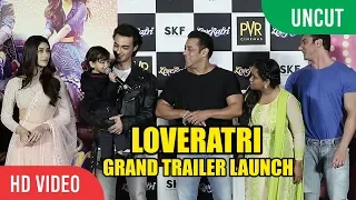 UNCUT - LOVERATI Official Trailer Launch | Salman Khan and Family | Aayush Sharma, Warina Hussain