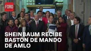 AMLO entrega bastón de mando a Claudia Sheinbaum - Las Noticias