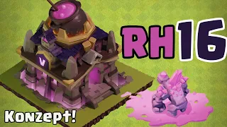 RATHAUS 16 SCHIESST MIT ELIXIER! 😱 UPDATE KONZEPT!!! * Clash of Clans * CoC