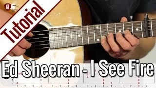 Ed Sheeran - I See Fire | Gitarren Tutorial Deutsch