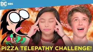 Teen Titans GO! Twin Telepathy Pizza Challenge! | Super Hero Challenges | DC Kids Show