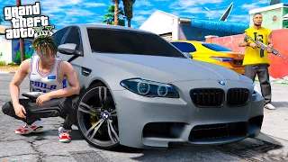 РЕАЛЬНАЯ ЖИЗНЬ В GTA 5 - УГНАЛ ТАЧКУ КОНКУРЕНТА ГАРВИНА! ВЗОРВАЛИ БМВ М5 Ф90! ДЖЕРЕМИ 🔥