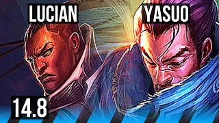 LUCIAN vs YASUO (MID) | 69% winrate, Dominating | TR Challenger | 14.8