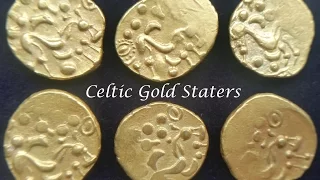 SCATTERED HOARD OF CELTIC GOLD STATERS - IRON AGE 50-85 BC TREASURE FIND  METAL DETECTING IN THE UK